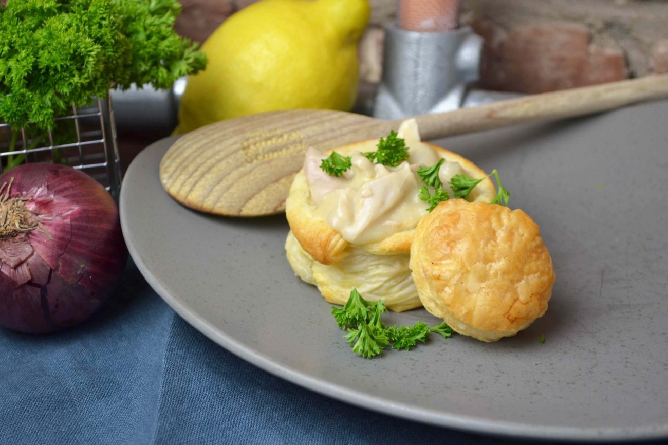 Pastetchen mit Hühnerfrikassee