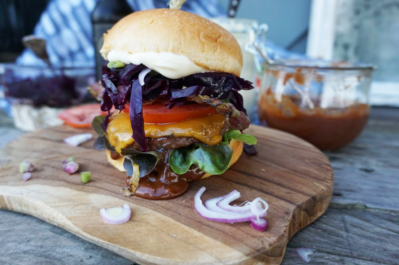 Burger mit Oecher Sauerbratensoße