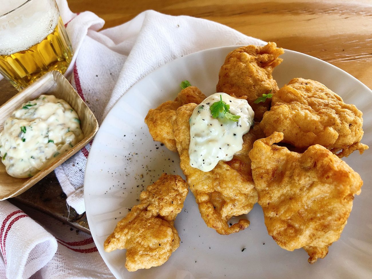 Kibbeling mit selbstgemachter Remoulade