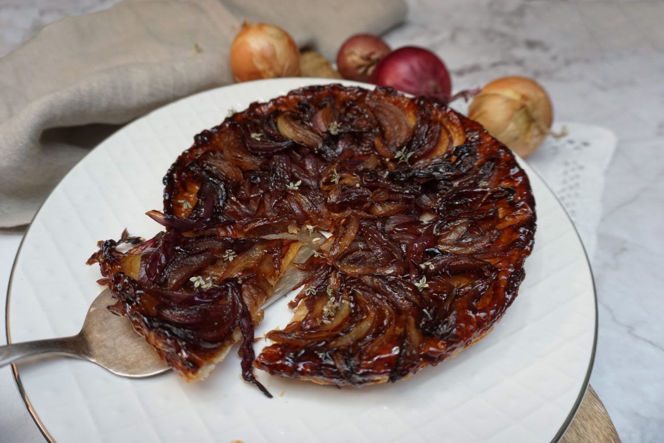 Tarte Tatin mit Zwiebeln