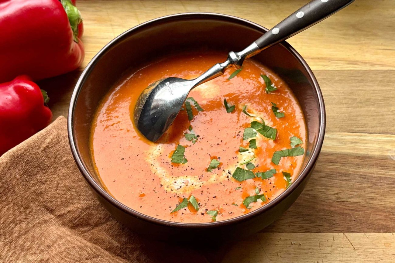Geröstete Paprikasuppe