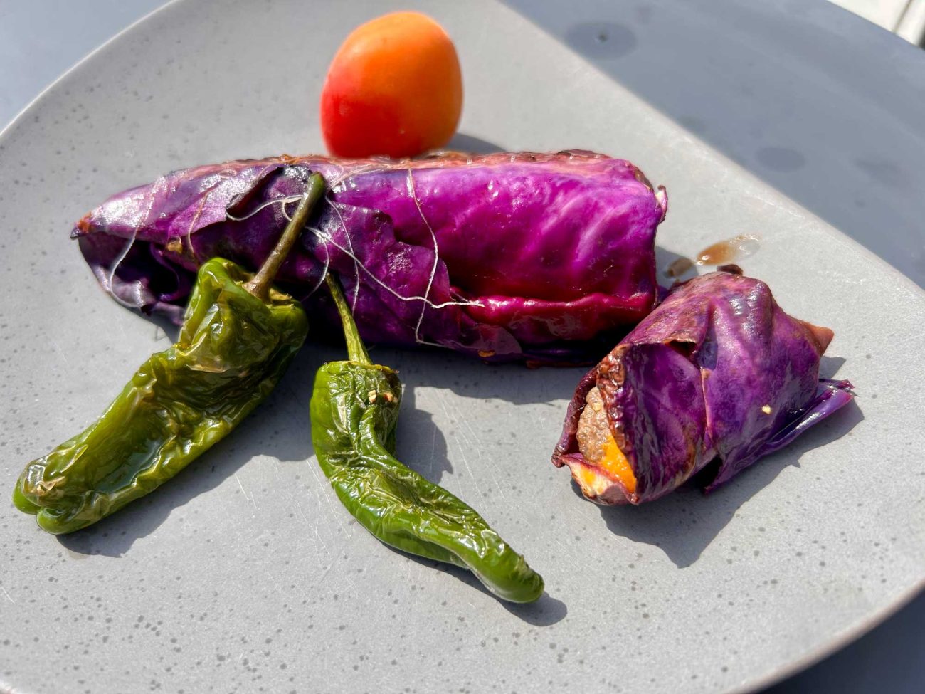 Rotkohlroulade vom Grill